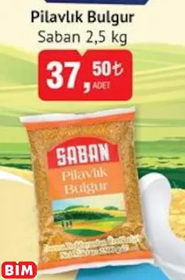 SABAN  PİLAVLIK BULGUR